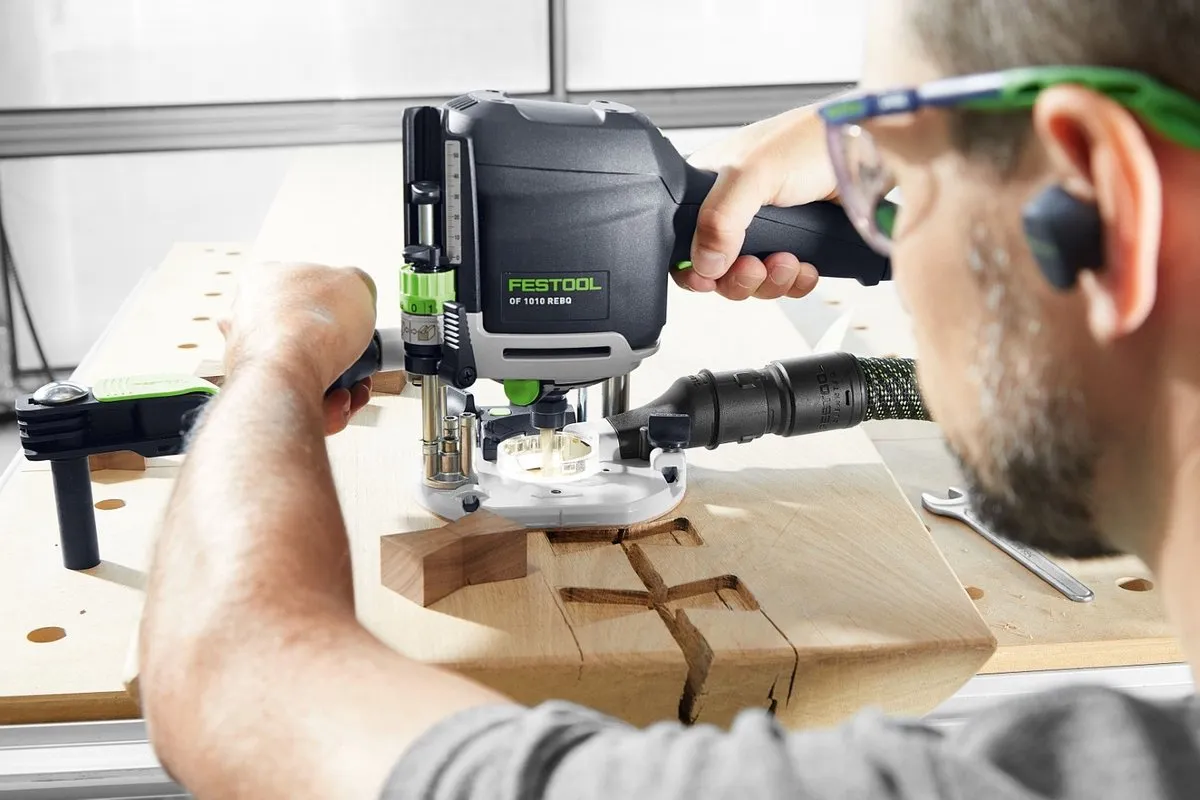 Festool OF 1010 REBQ-FS-Set Bovenfrees - 1010W - Zwart/ Groen - afbeelding 6 van 6