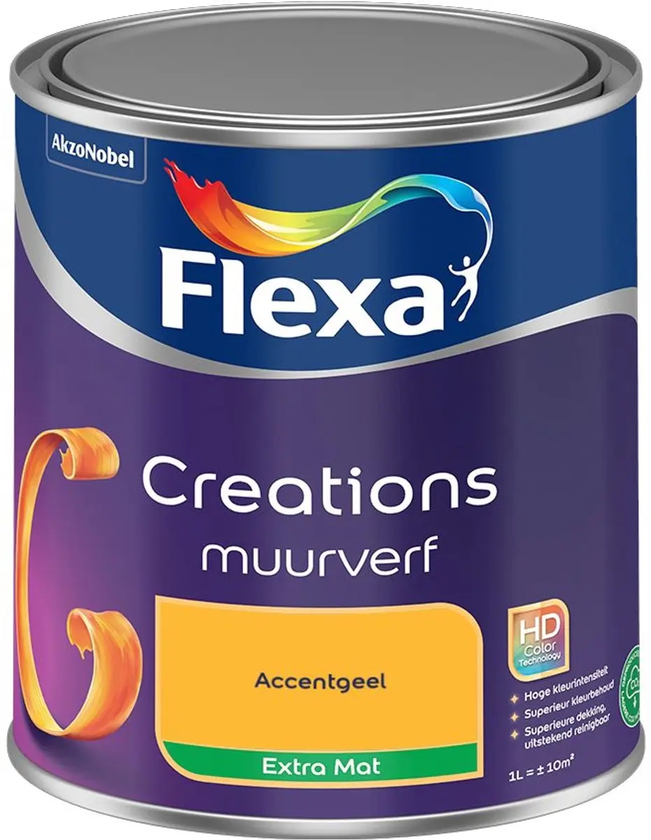 Flexa Creations Muurverf Extra Mat Accentgeel 1L
