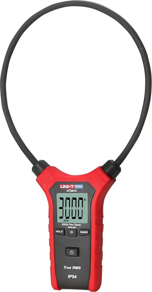 UNI-T UT281C True RMS AC Flexibele Stroomtang 3000A - Rood/Zwart