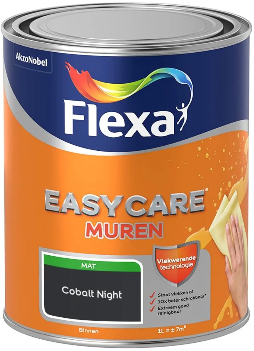 Flexa Easycare Murenverf Cobalt Night 1L
