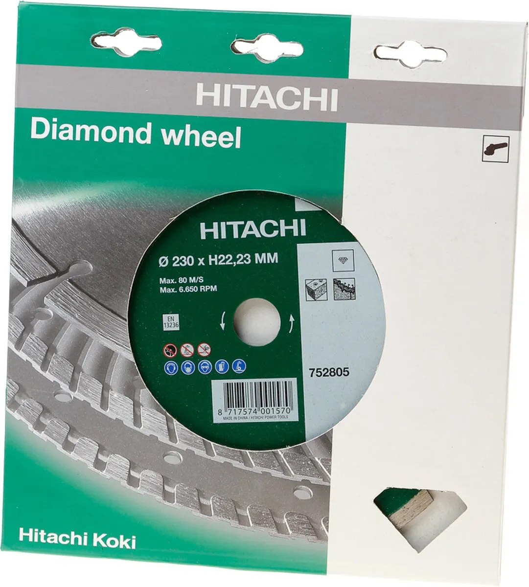 Hikoki Diamant Zaagblad 230mm 22,2mm