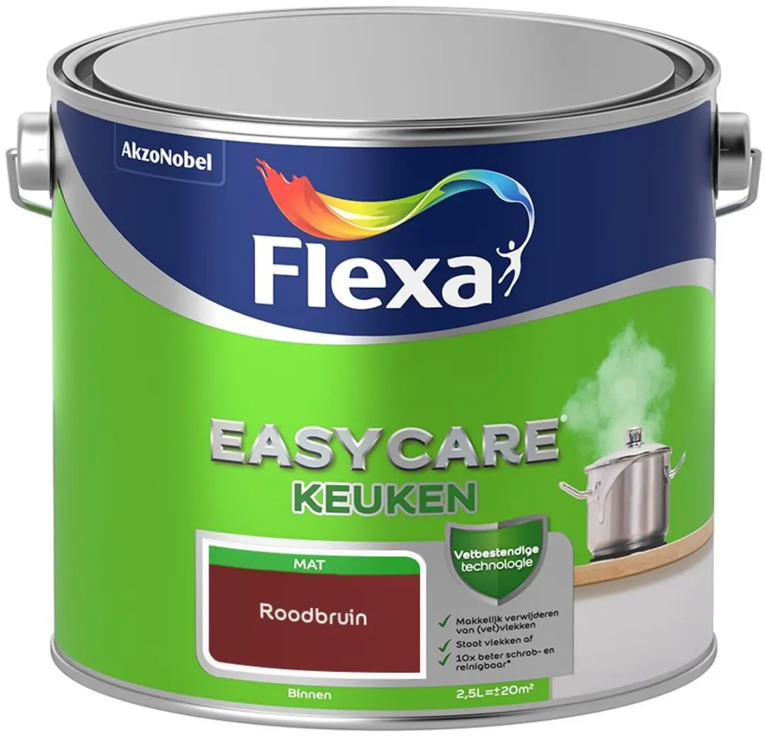 Flexa Easycare Keukenverf Roodbruin 2,5L