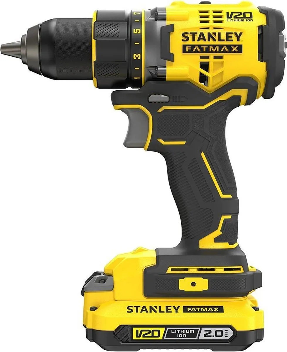 Stanley FatMax V20 SFMCD720D2K Schroefboormachine 18V - 2x 2.0Ah