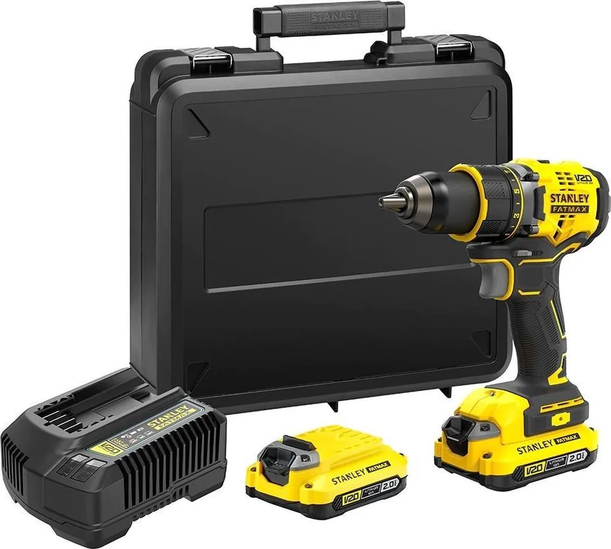 Stanley FatMax V20 SFMCD720D2K Schroefboormachine 18V - 2x 2.0Ah - afbeelding 6 van 6
