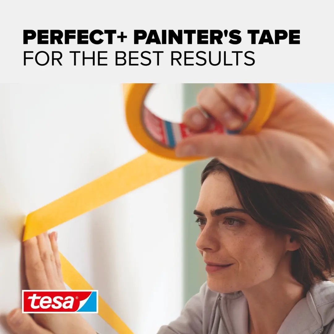 Tesa Perfect+ Afplaktape 50m x 50mm - Transparant