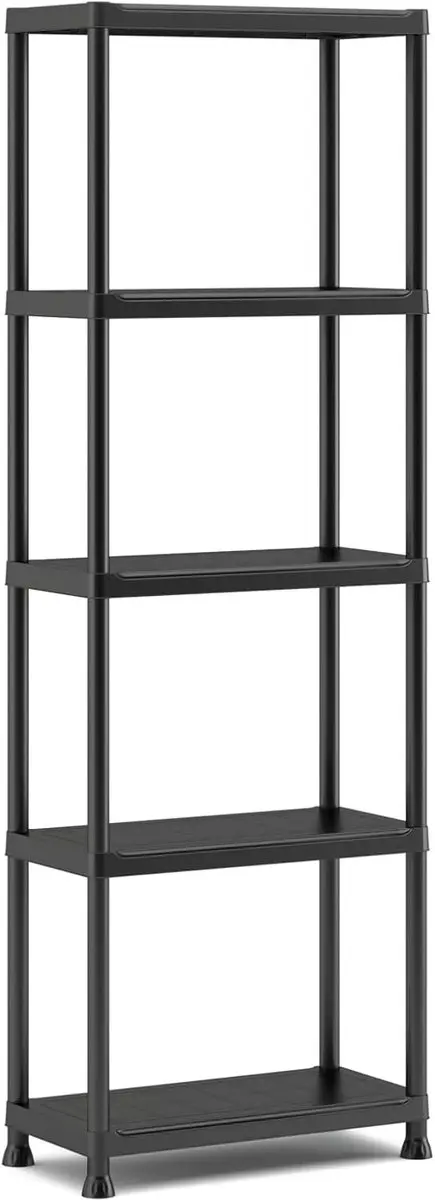 Keter Stellingkast Plus 60/5 - 2 Stuks - 60x30x174cm Zwart