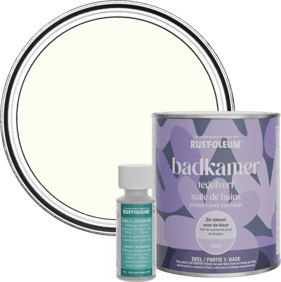 Rust-Oleum Wit Badkamer Tegelverf Matt Porselein 750ml