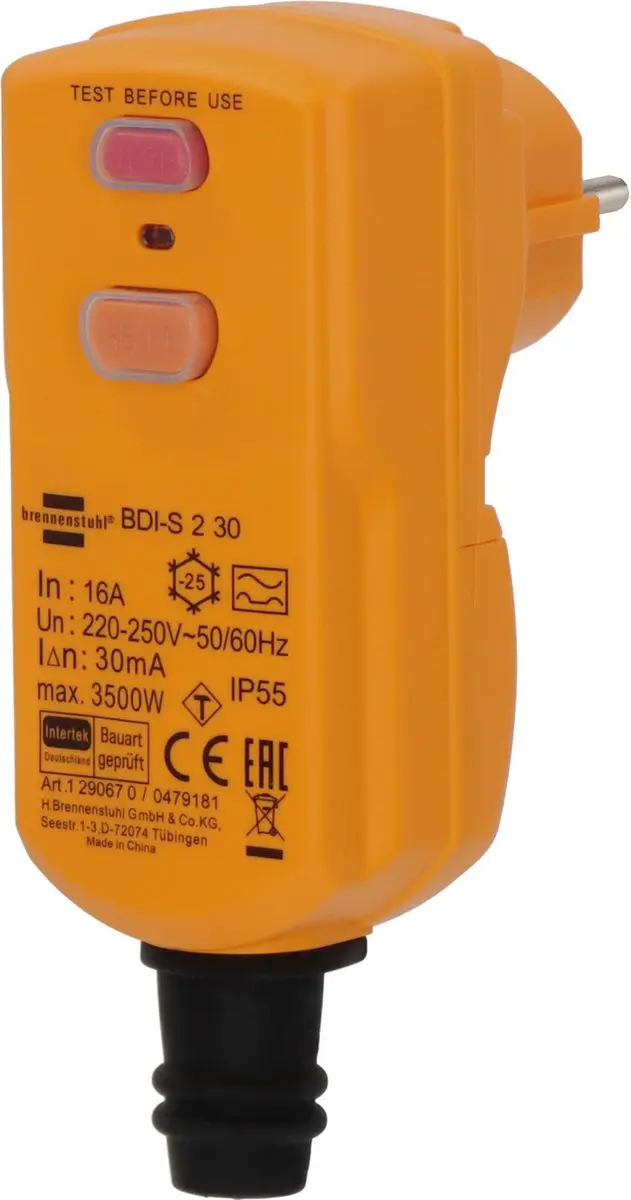 Brennenstuhl BDI-S 2 30 IP55 Veiligheidsstekker