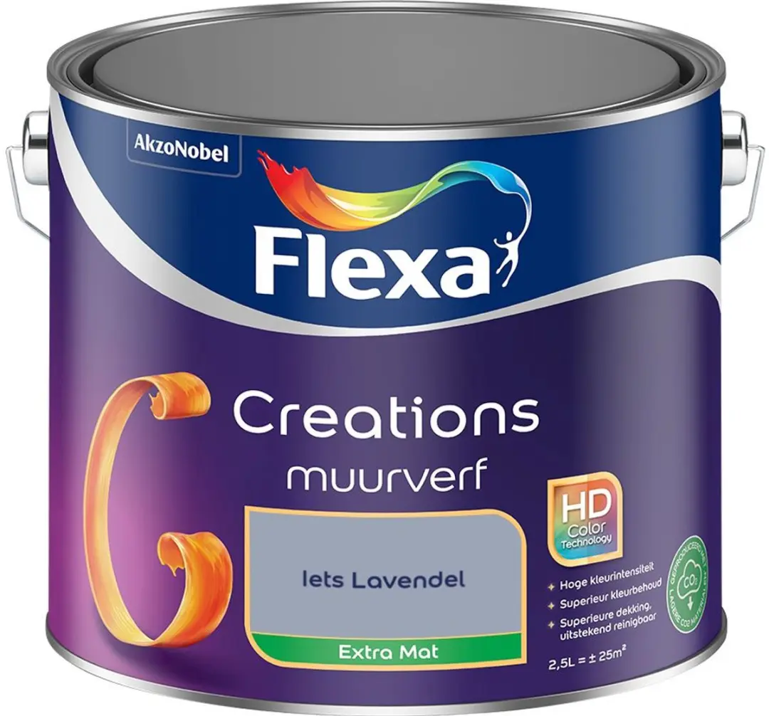 Flexa Creations Muurverf Extra Mat Iets Lavendel 2,5L