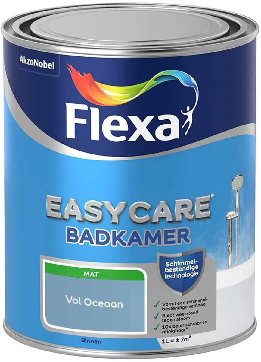 Flexa Easycare Badkamer Mengverf Vol Oceaan 1L