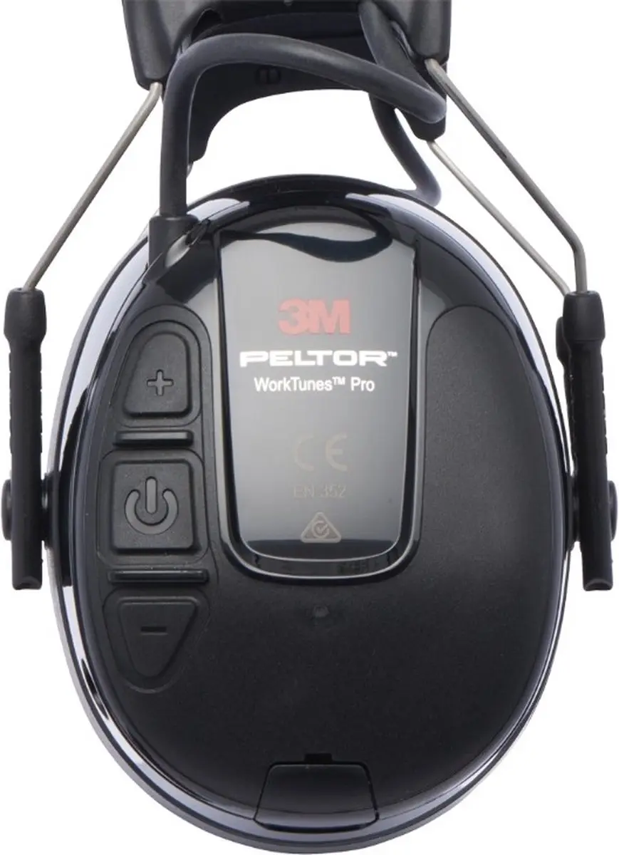 3M Worktunes Pro Peltor Gehoorbescherming Radio - Zwart