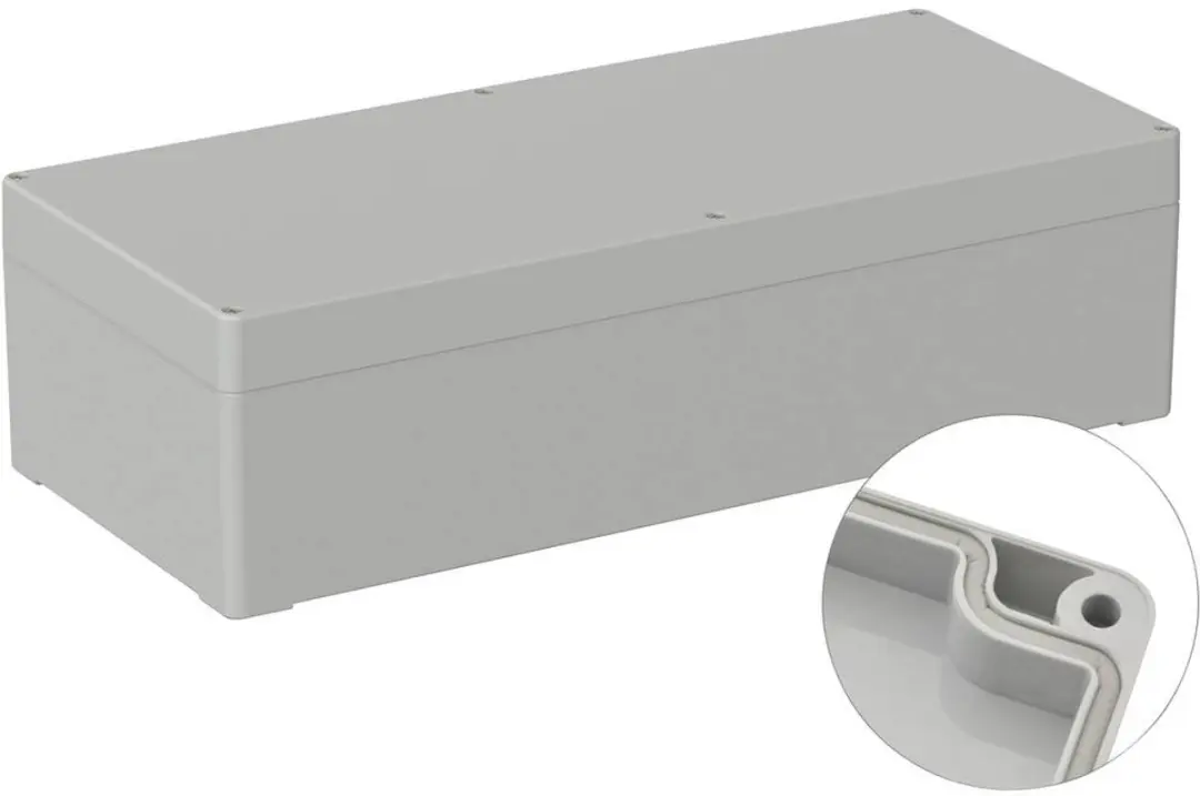 Tru Components TC-9065720 Industriële Behuizing - 360x160x100mm Grijs-wit