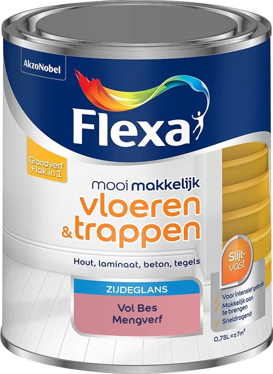 Flexa Vol Bes Mengverf Zijdeglans 750ml