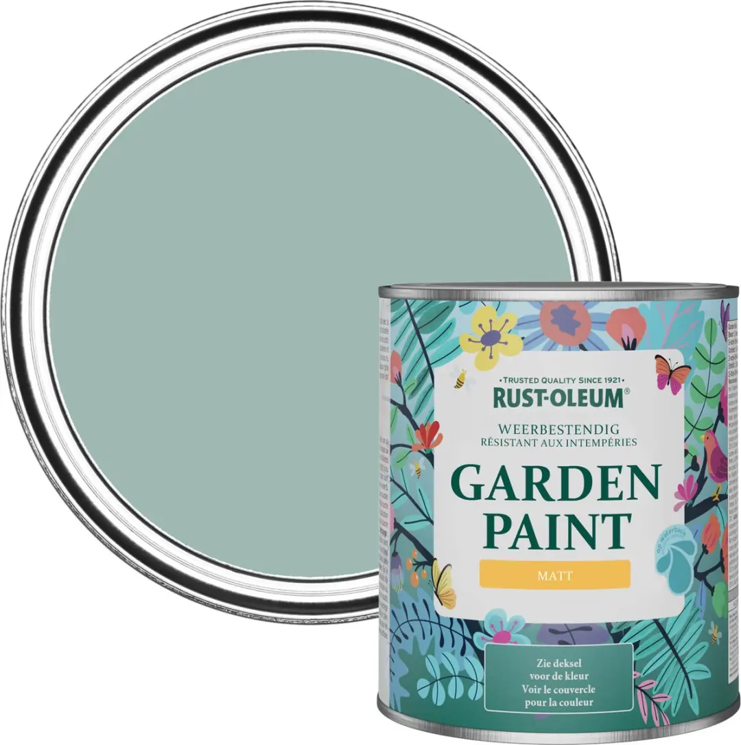 Rust-Oleum Blauw Tuinverf Matt Kustblauw 750ml