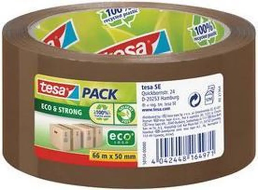 Tesa Pack eco Strong Verpakkingstape 66m x 50mm - 6 Stuks
