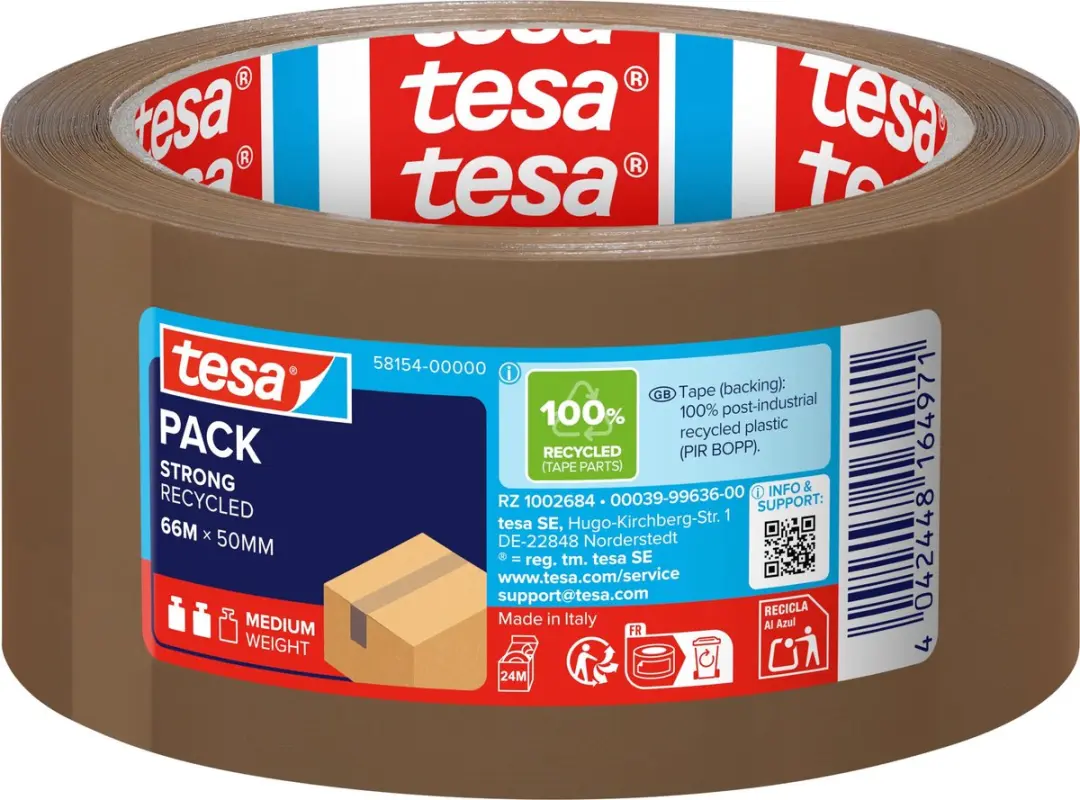Tesa Pack eco Strong Verpakkingstape 66m x 50mm