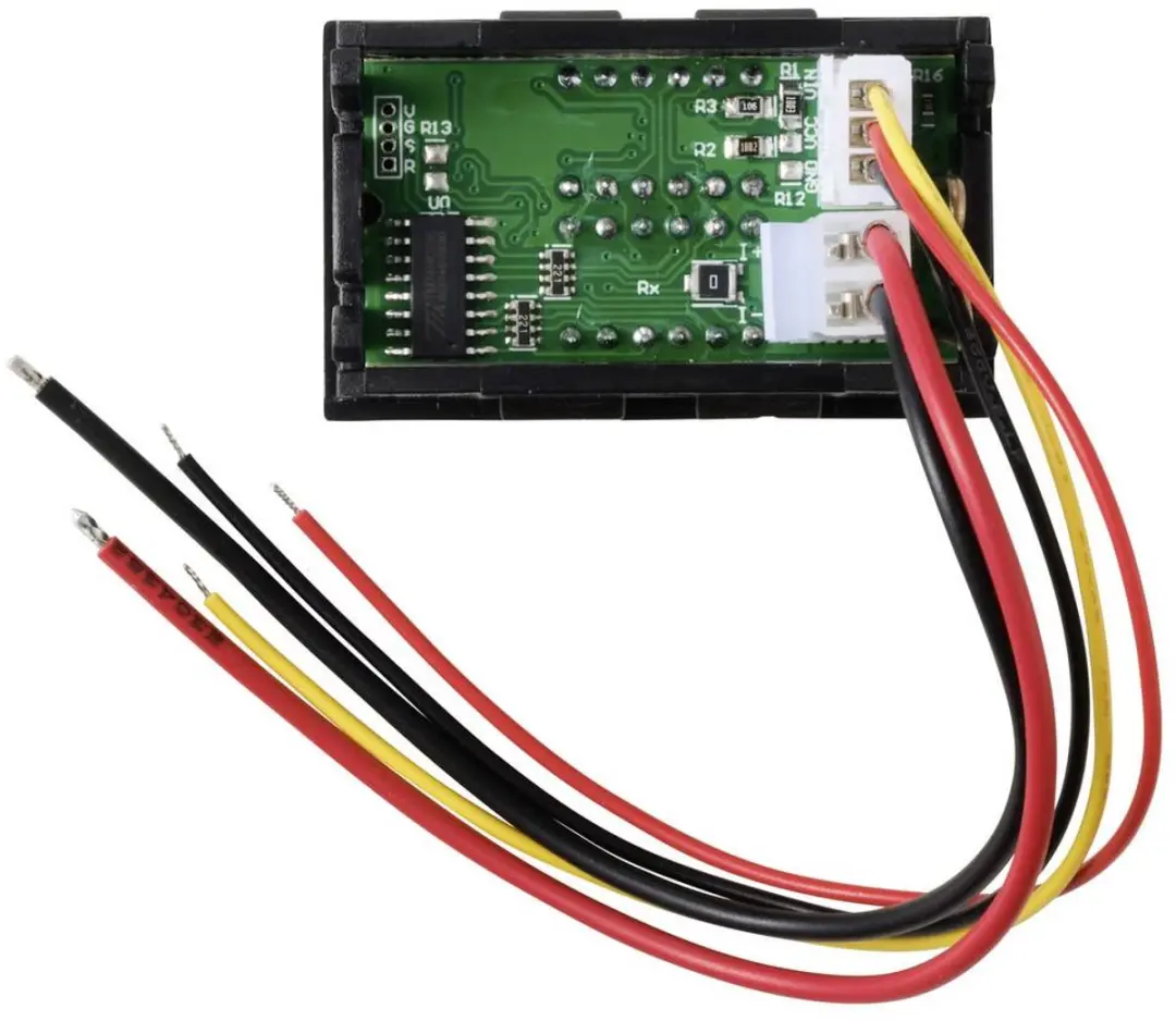 Tru Components TC-AMVL4D Digitaal Inbouwmeetapparaat - Rood/Blauw