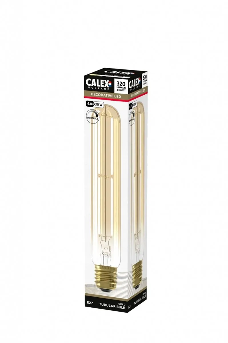 Calex Lichtbron E27 Buislamp Goud - 2100K Warm Wit