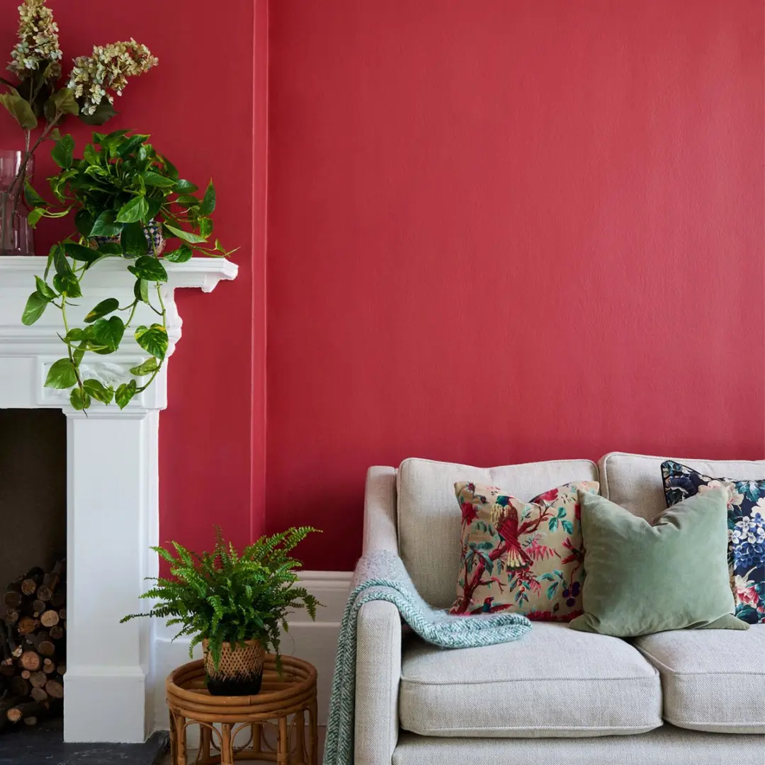 Rust-Oleum Imperium Rood Chalky Finish Muurverf 2,5L