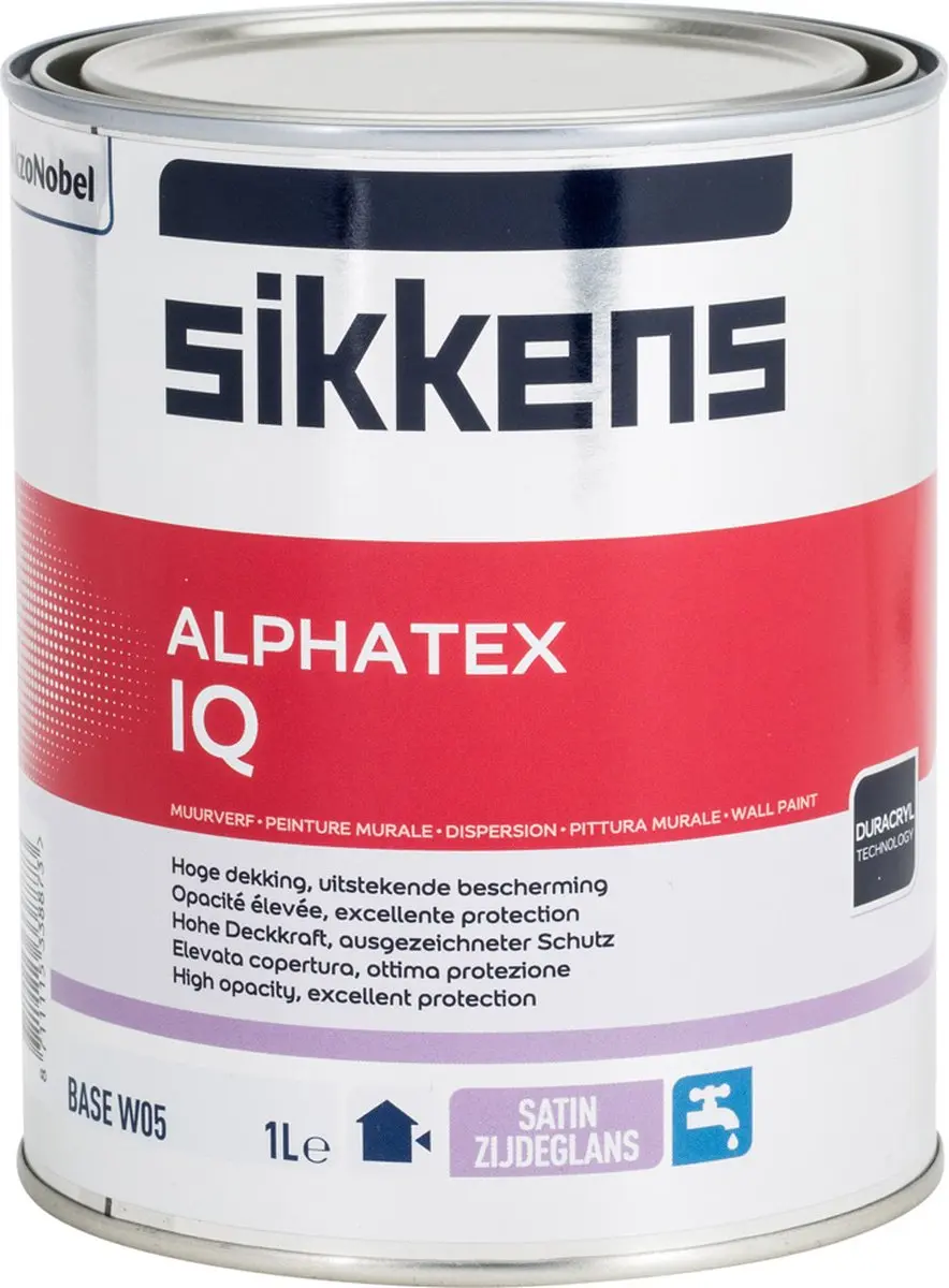 Sikkens Alphatex IQ Zijdeglans 1L - Wit