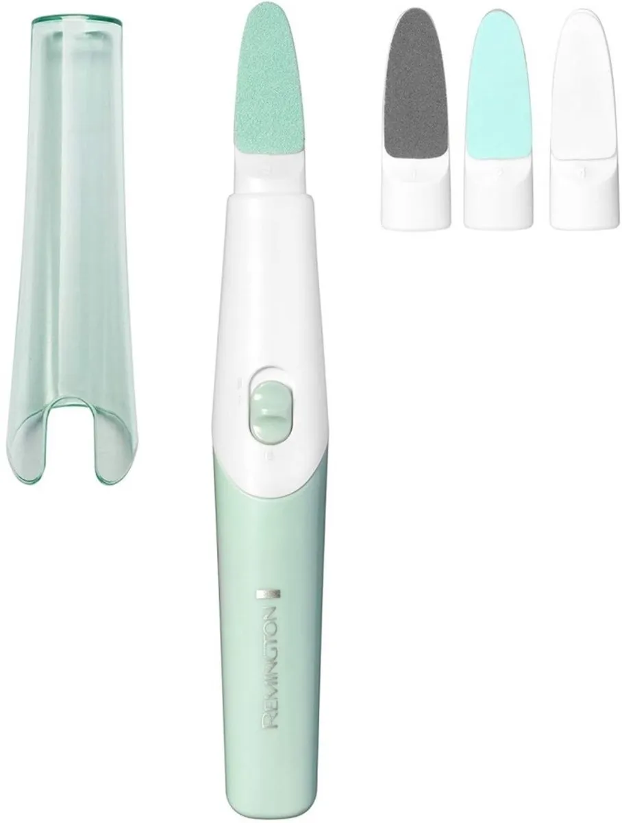 Remington Reveal Manicure & Pedicure Set - 2 Opzetstukken - AA Batterij - Mint/Wit