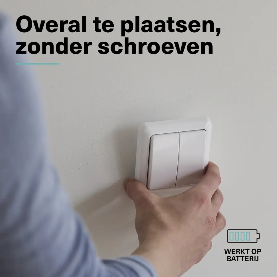KlikAanKlikUit AWST-8902 Draadloze Wandschakelaar - Wit