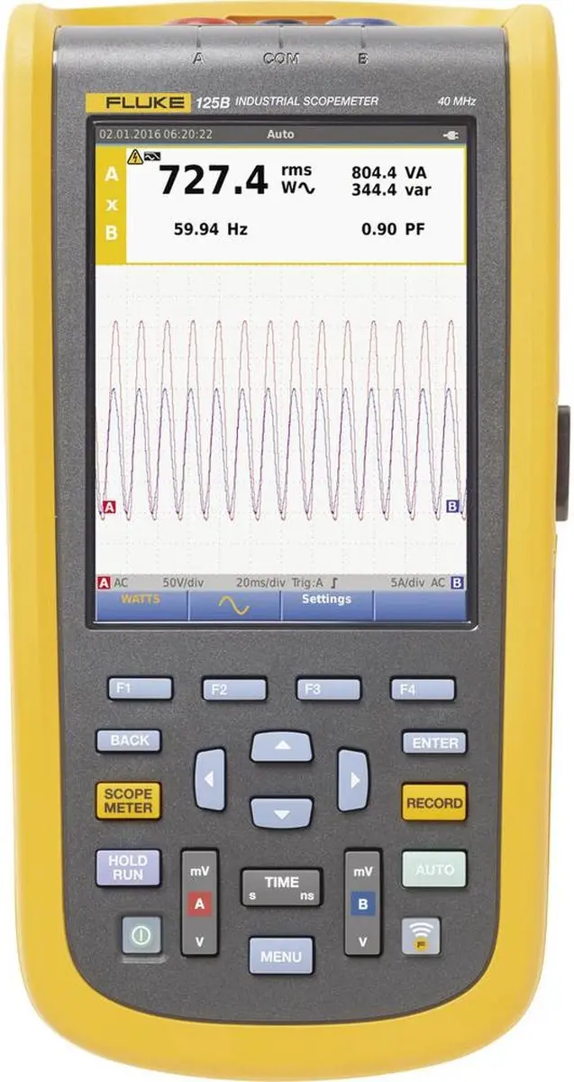 Fluke 125B/EU/S Handoscilloscoop 40 MHz