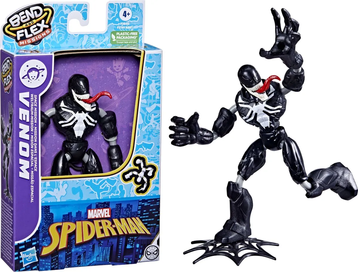 Hasbro Spiderman Bend N Flex Space Mission Figuren - Multicolor