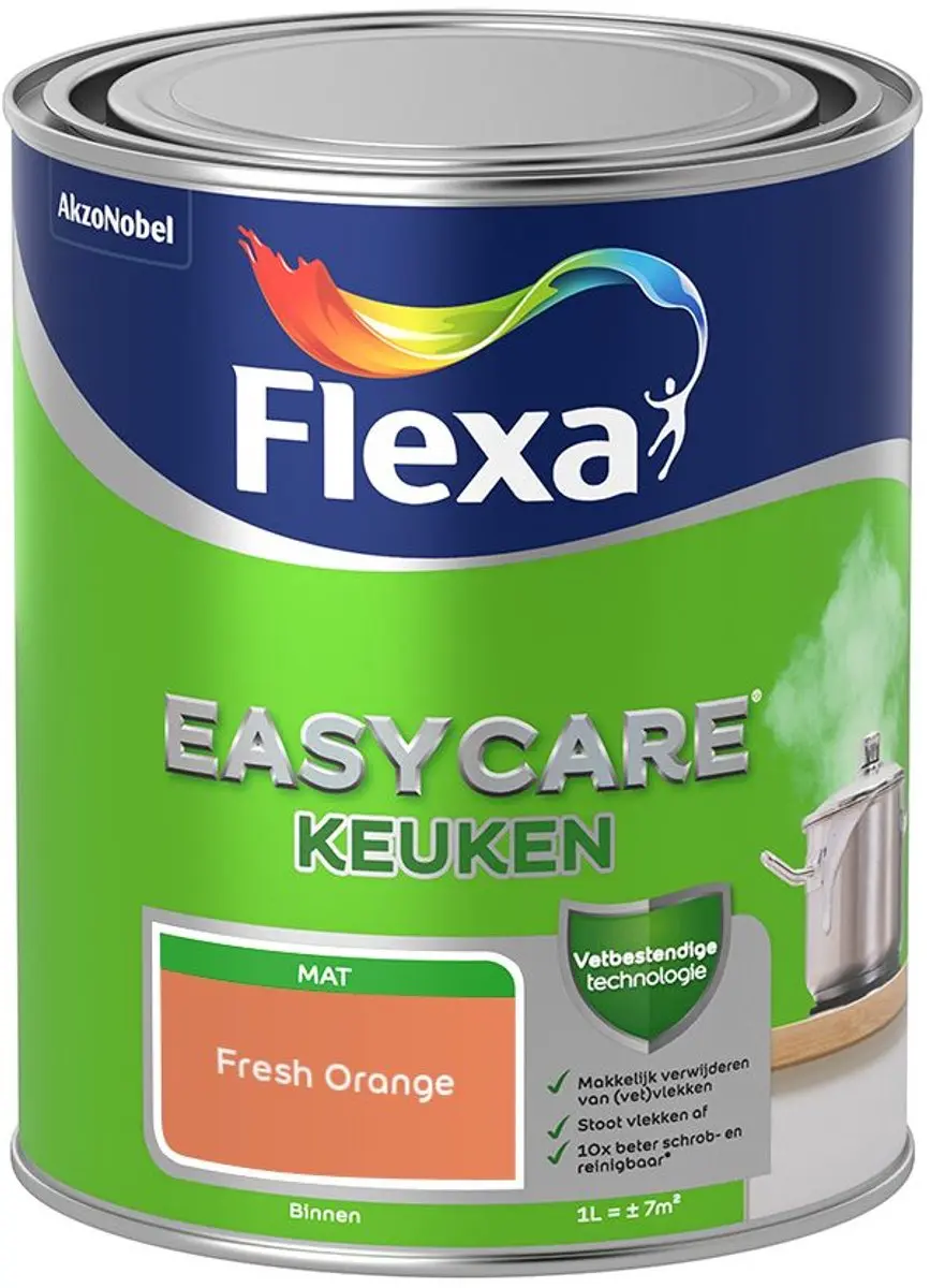 Flexa Easycare Keuken Fresh Orange Mengverf 1L