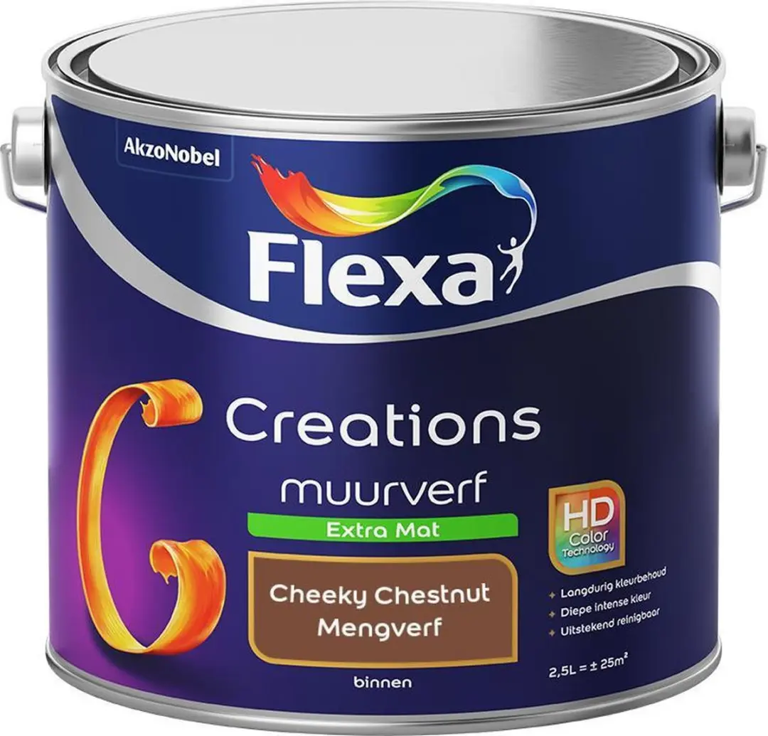 Flexa Creations Muurverf Extra Mat Cheeky Chestnut 2,5L