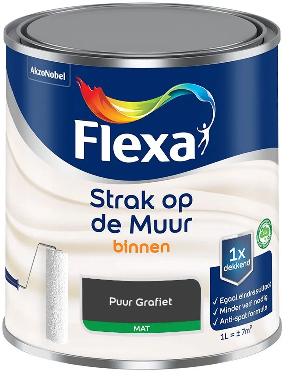 Flexa Strak Op De Muur Binnen Mat Mengverf 1L