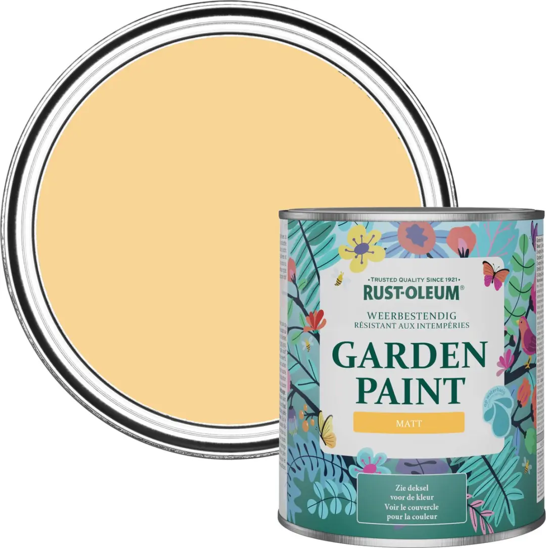 Rust-Oleum Geel Tuinverf Matt Mosterd 750ml