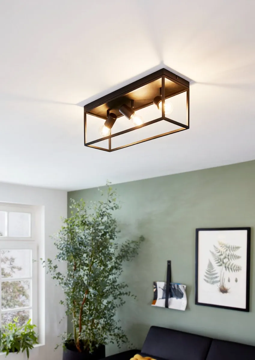 Eglo Silentina Plafondlamp E27 54cm - Zwart