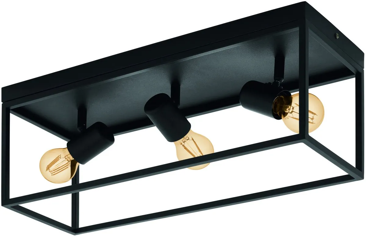 Eglo Silentina Plafondlamp E27 54cm - Zwart
