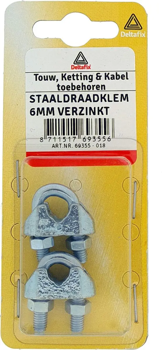 Deltafix Staaldraadklem 3mm