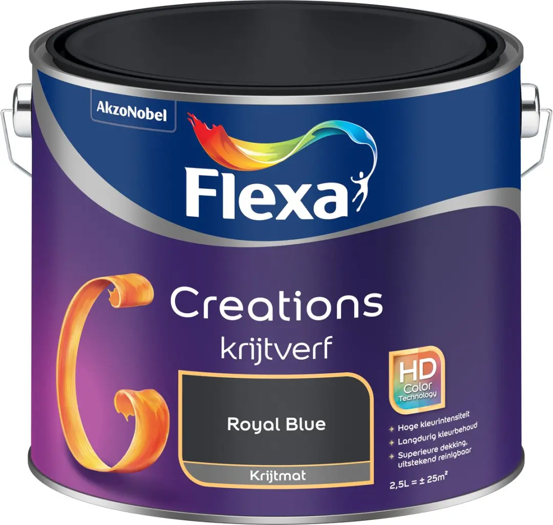 Flexa Creations Muurverf Royal Blue 2,5L