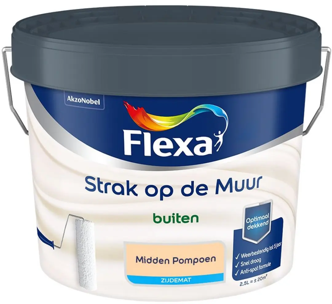 Flexa Mengverf Midden Pompoen 2,5L