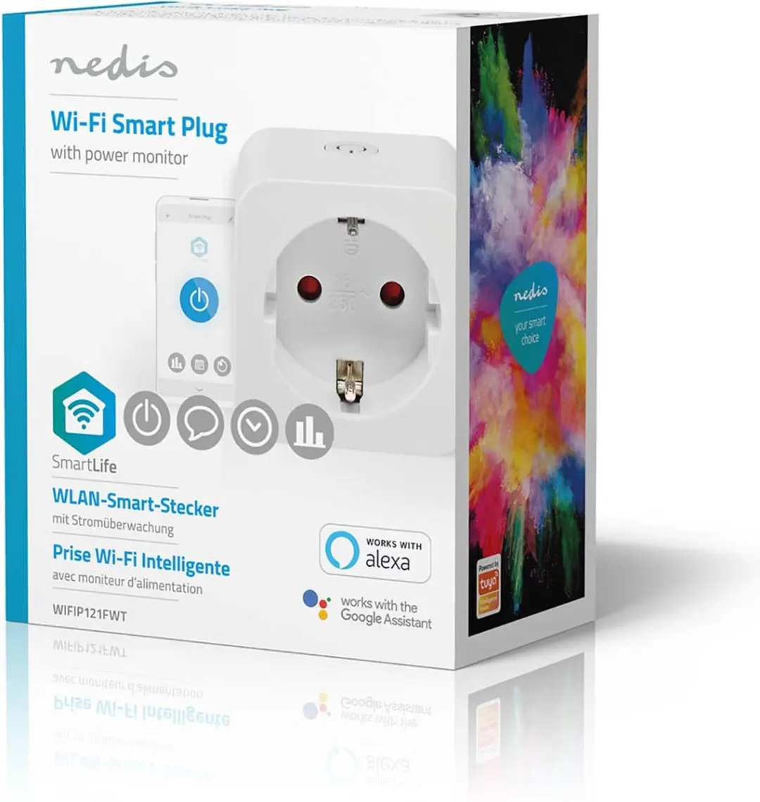 Nedis SmartLife Slimme Stekker Wi-Fi 3680W - Wit