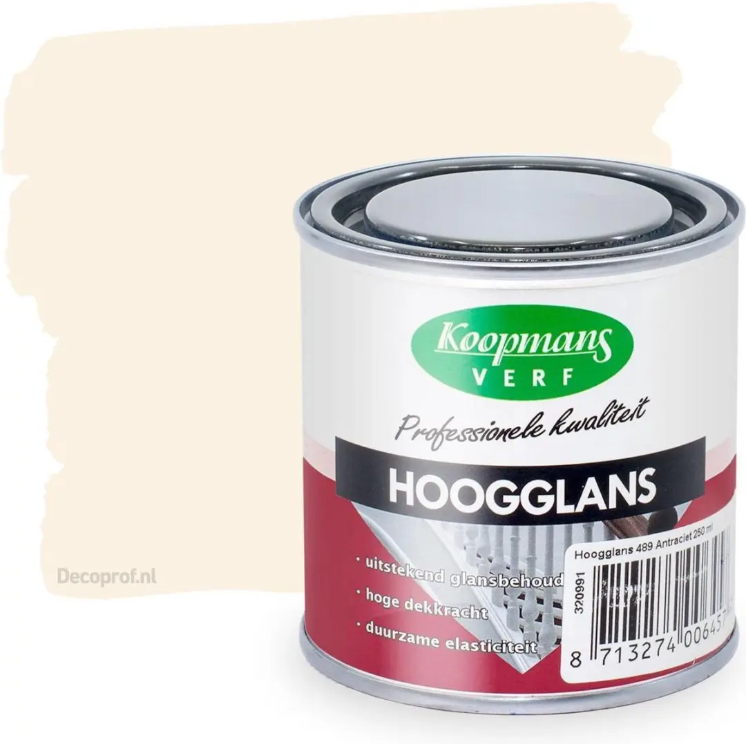 Koopmans Hoogglans 9001 Creme Wit 0,75L
