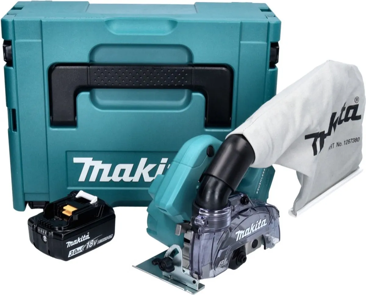 Makita DCC 500 Diamantsnijder 125mm 18V - 1x Accu 3,0Ah
