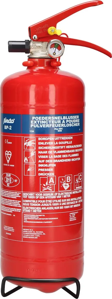 Alecto BP2 Brandblusser Poeder 2KG