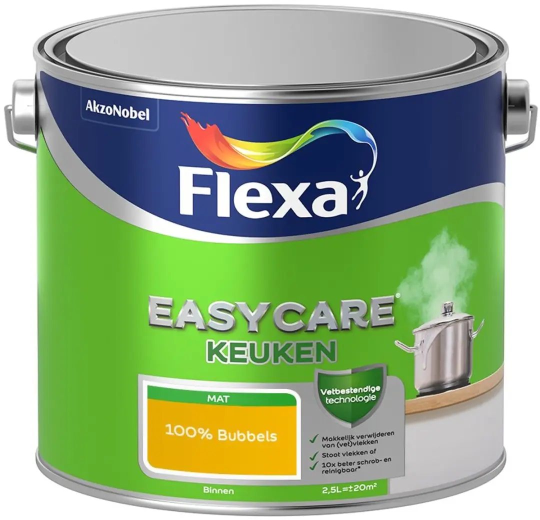 Flexa Easycare Keuken Mengverf 2,5L - 100% Bubbels