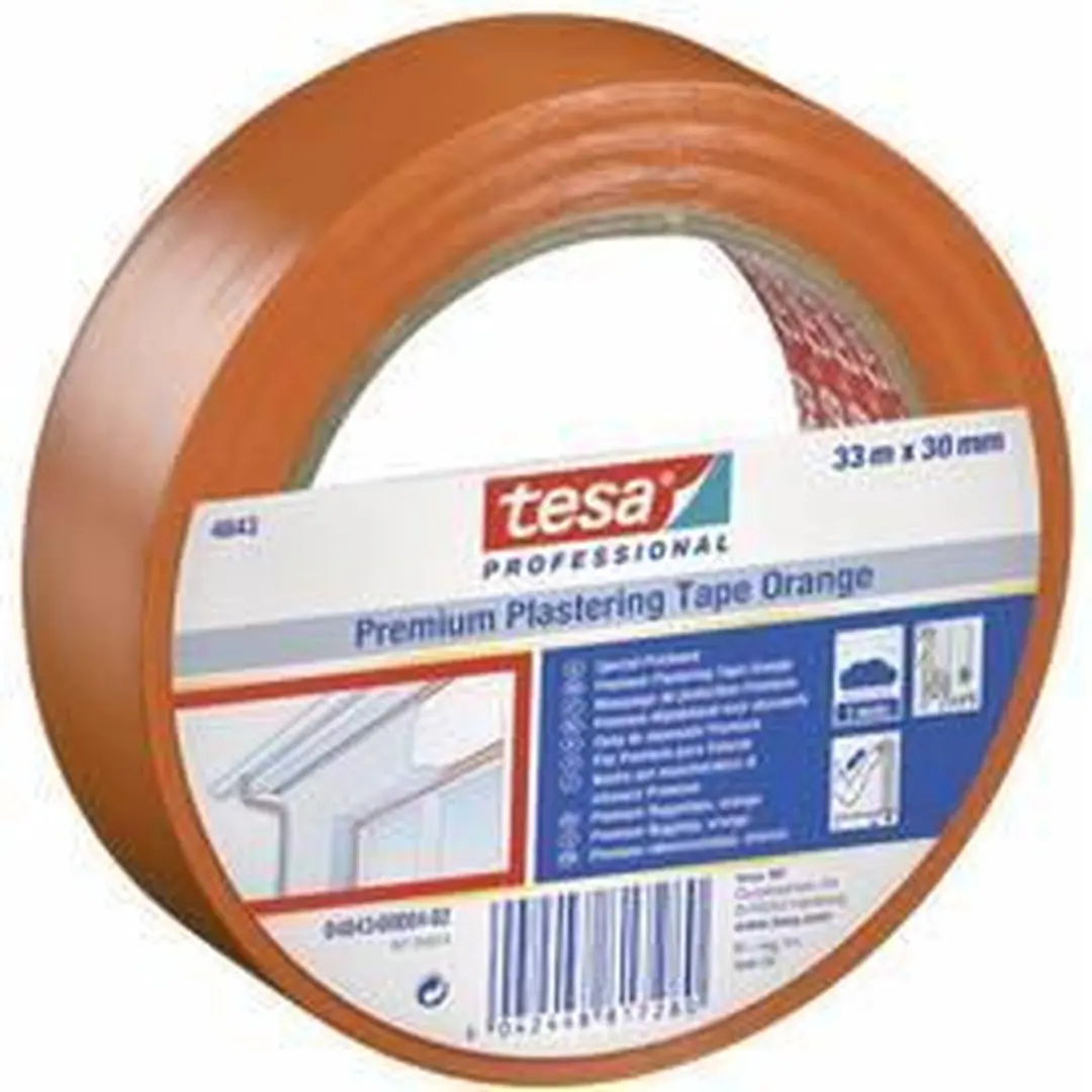 Tesa Professional Gipstape 04843-00000-16 Oranje 33m x 50mm