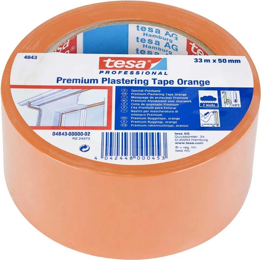 Tesa Professional Gipstape 04843-00000-16 Oranje 33m x 50mm