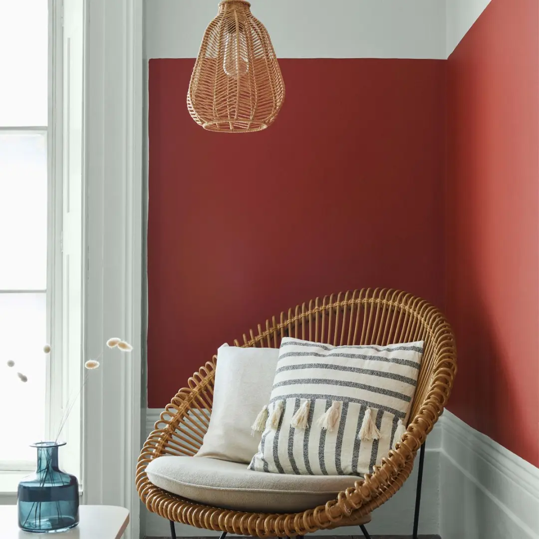 Rust-Oleum Rood Chalky Finish Muurverf 2,5L - Baksteenrood