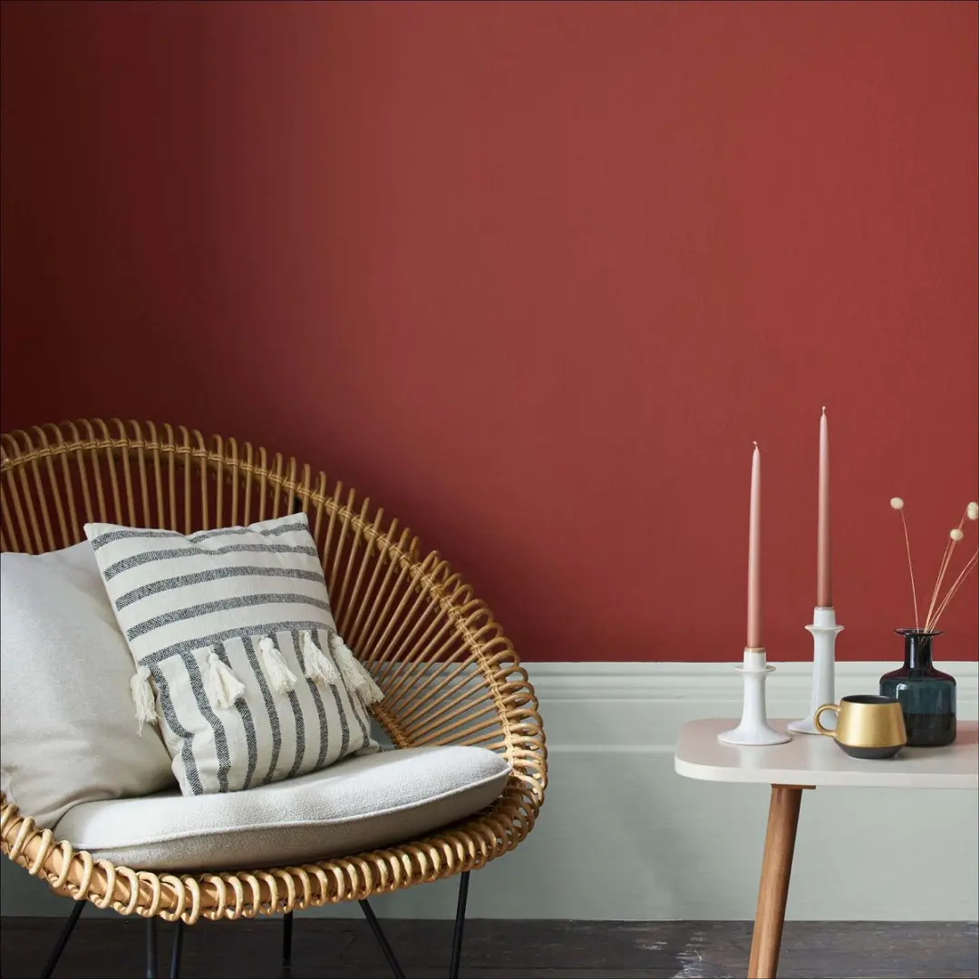 Rust-Oleum Rood Chalky Finish Muurverf 2,5L - Baksteenrood