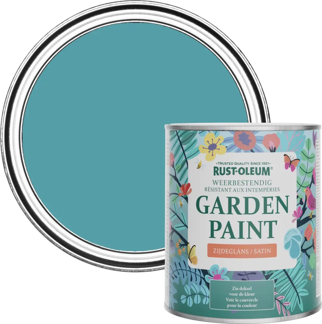 Rust-Oleum Blauw Tuinverf Petrol 750ml