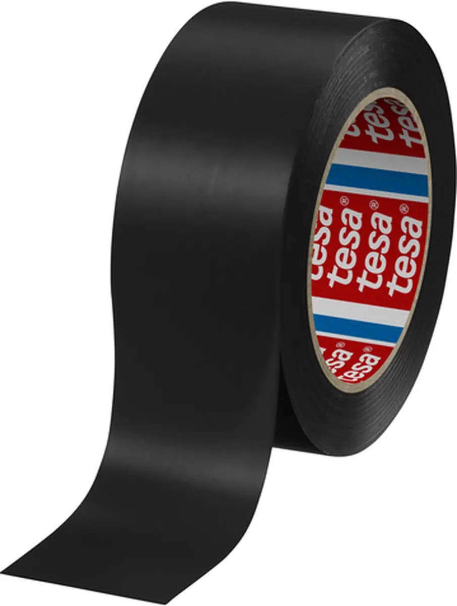 Tesa Premium 04169-00055-93 Markeringstape - 33m x 50mm - Zwart