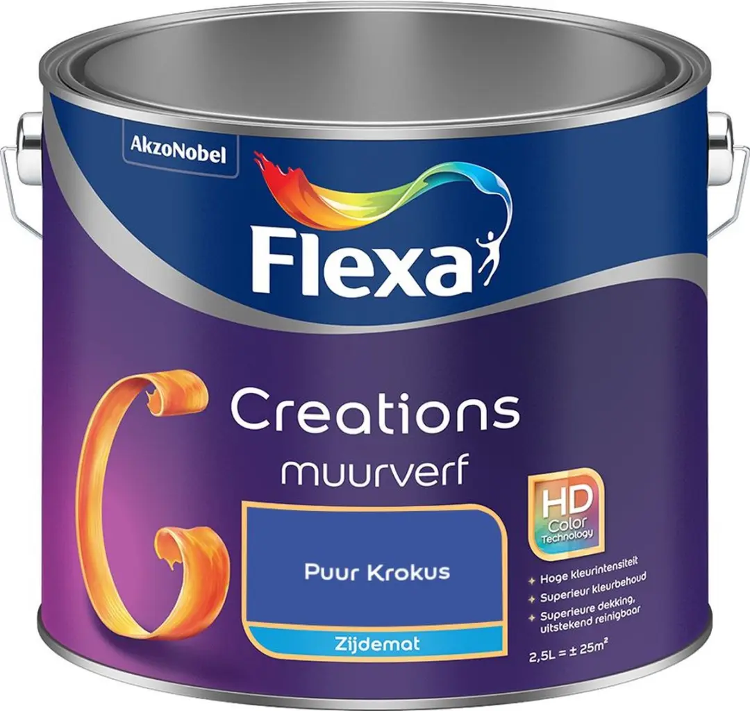 Flexa Creations Muurverf Zijdemat Puur Krokus 2,5L