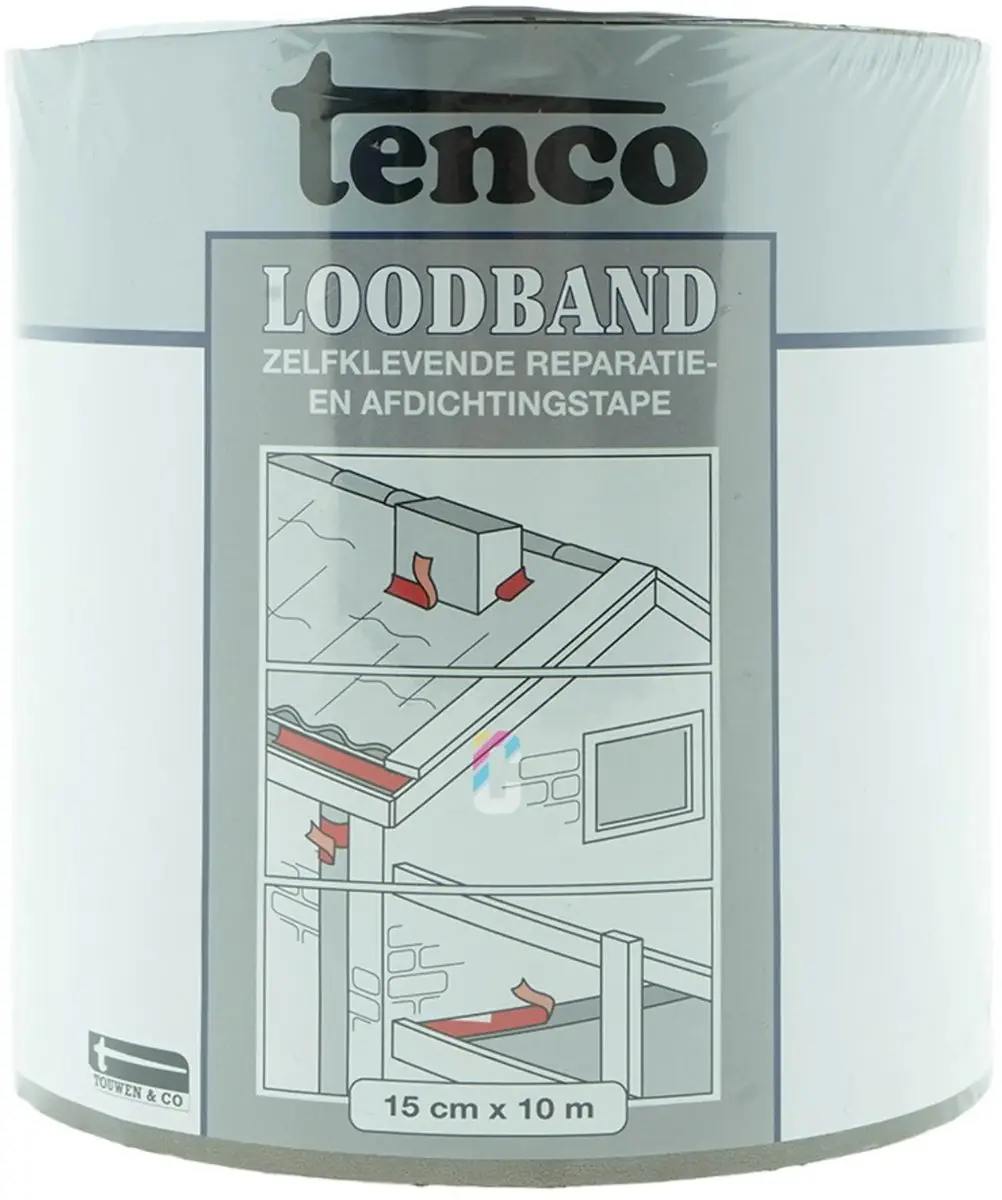 Tenco Loodband 15cm x 10m - Meerkleurig